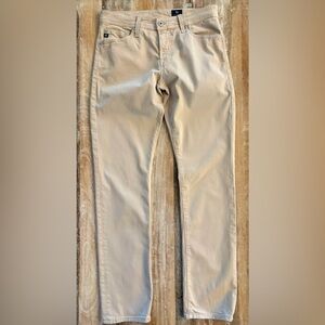Ag Adriano Goldschmied The Everett Slim Straight Jeans in Khaki / Tan 30 X 32
